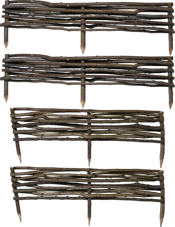 dobar Beeteinfassungen aus Haselnuss